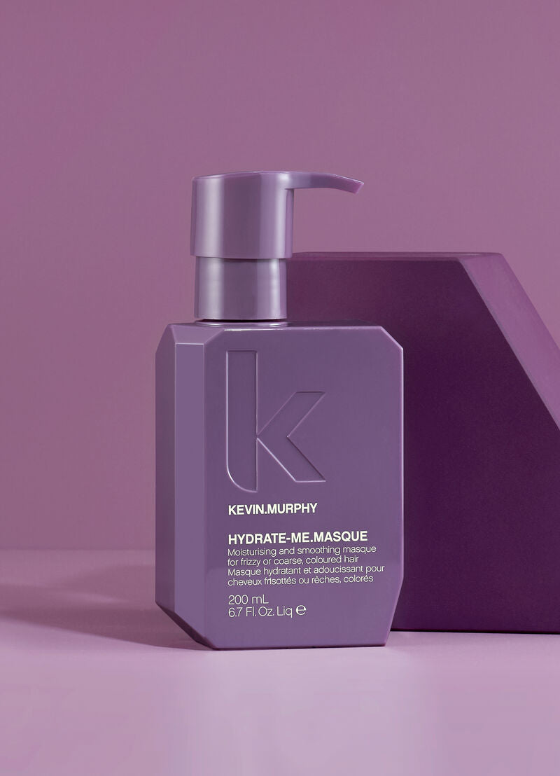 Kevin Murphy Hydrate Me Masque bottle on a purple background