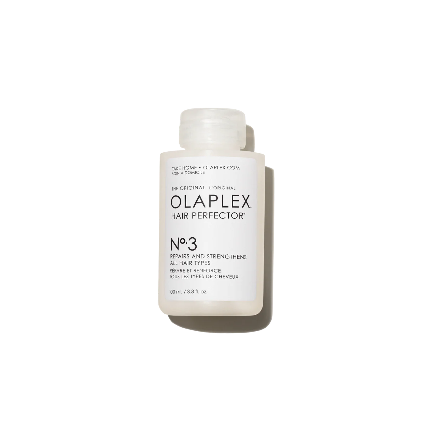 Olaplex Hair Perfector No.3 bottle on a white background