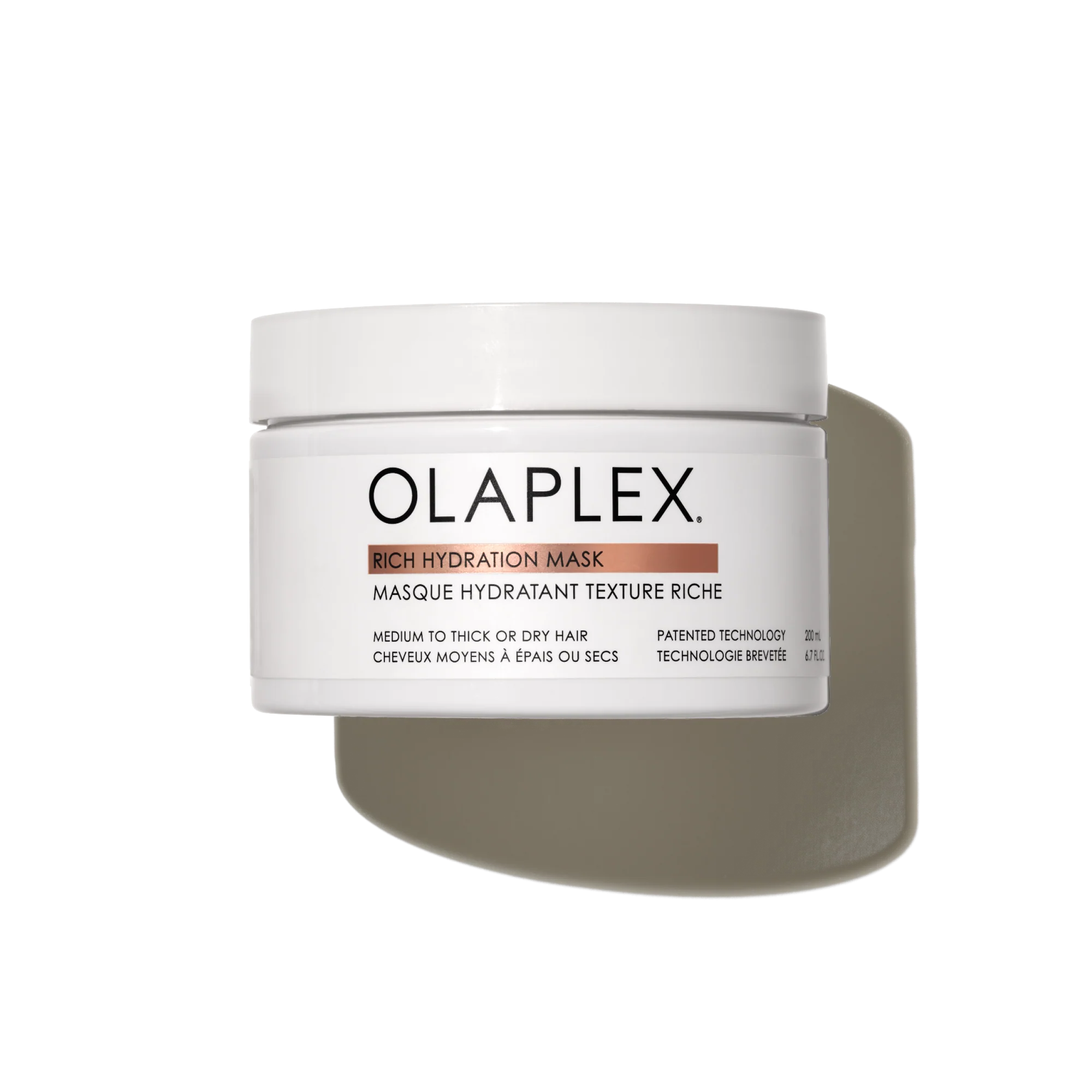Olaplex Rich Hydration Mask jar on a white background
