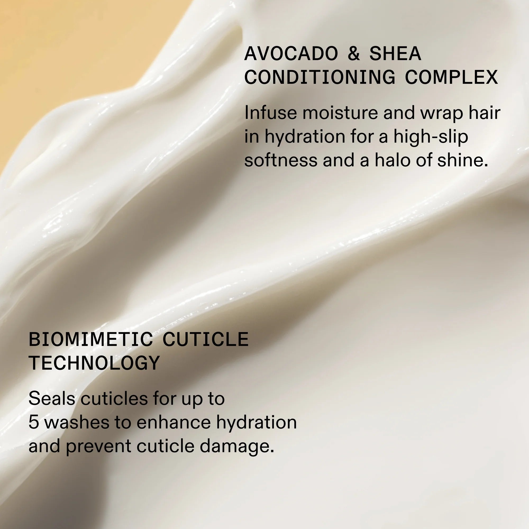 hydration mask conditioning complex with text on a beige background