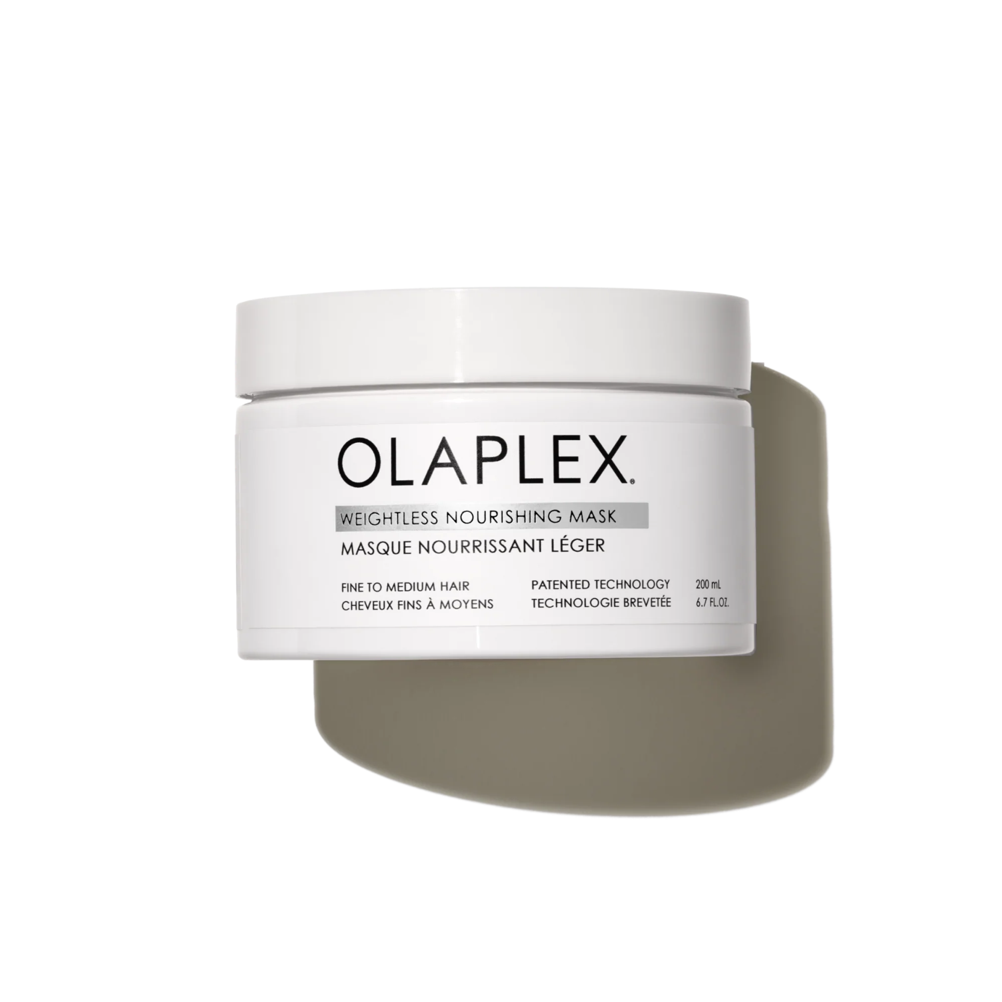 Olaplex Weightless Nourishing Mask jar on a white background