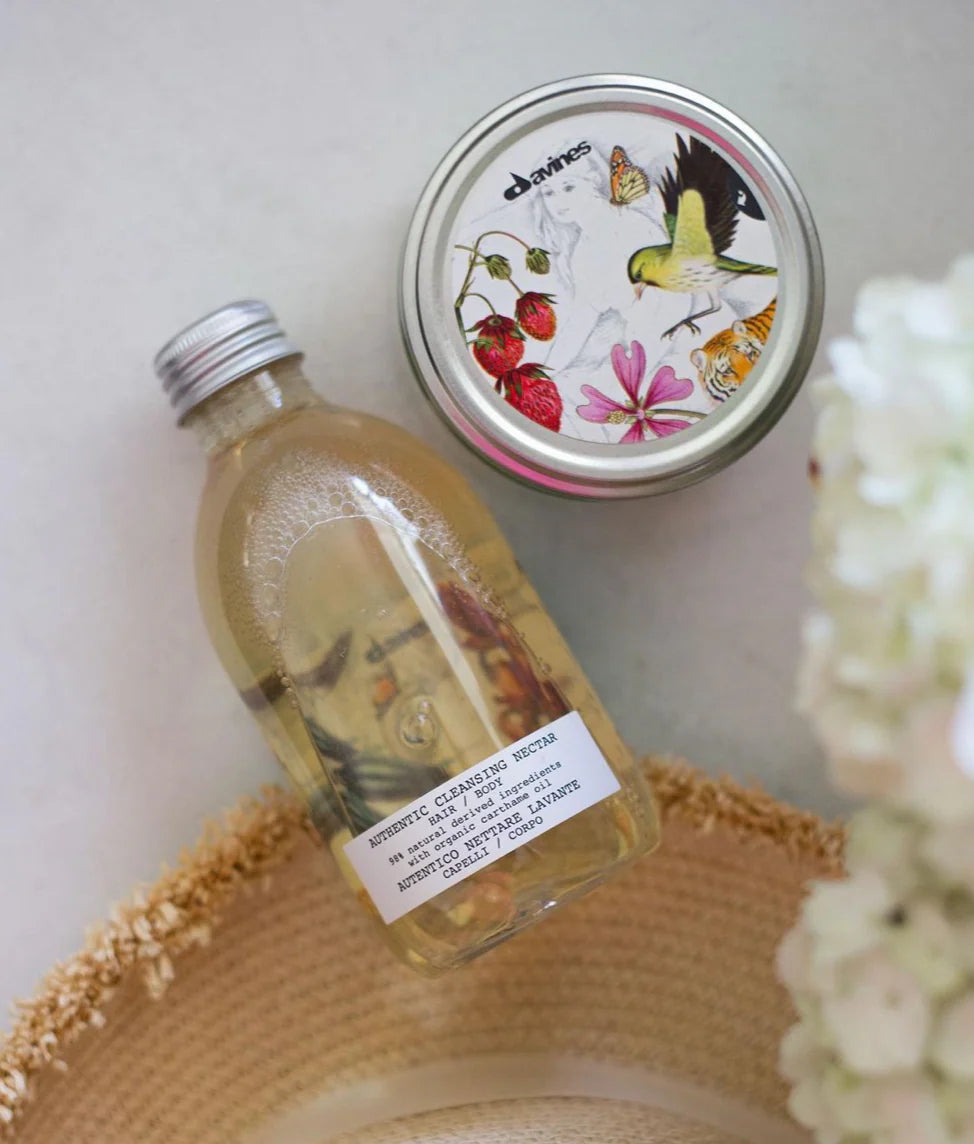 Bottle of authentic nectar on a white background